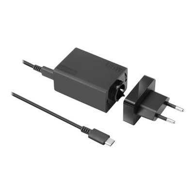 Lenovo Travel Adapter USB-C AC EU Black, Charger, 65 W