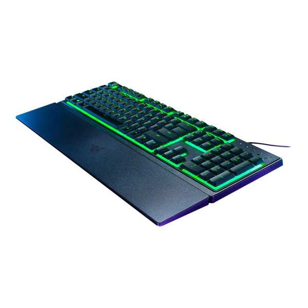 Razer žaidimų klaviatūra Ornata V3 X RGB LED lemputė, JAV, laidinė, juoda, tyli membrana, skaičių klaviatūra