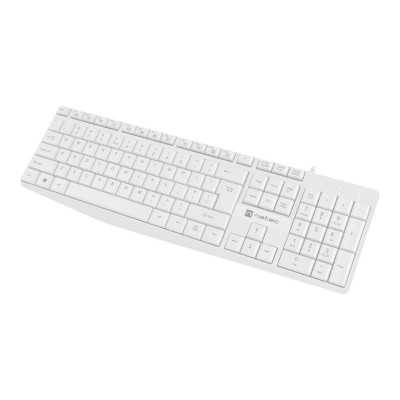 Natec Keyboard Nautilus NKL-1951 Wired, US, USB Type-A, White