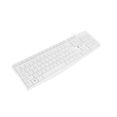 Natec Keyboard Nautilus NKL-1951 Wired, US, USB Type-A, White