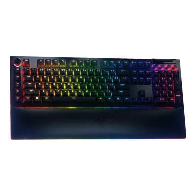 Razer Mechanical Gaming Keyboard BlackWidow V4 Pro RGB LED light, US, Wired, Black, Yellow Switches, Numeric keypad