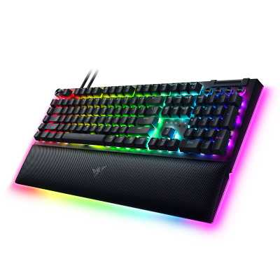 Razer Mechanical Gaming Keyboard BlackWidow V4 Pro RGB LED light, US, Wired, Black, Yellow Switches, Numeric keypad