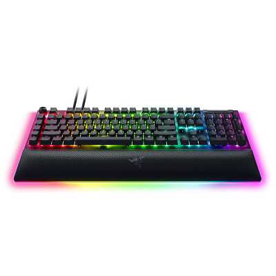 Razer Mechanical Gaming Keyboard BlackWidow V4 Pro RGB LED light, US, Wired, Black, Yellow Switches, Numeric keypad