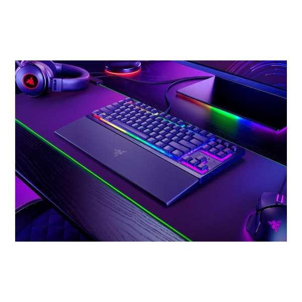 Razer Ornata V3 Tenkeyless RGB LED lemputė, JAV, laidinė, juoda, mechaninė žaidimų klaviatūra