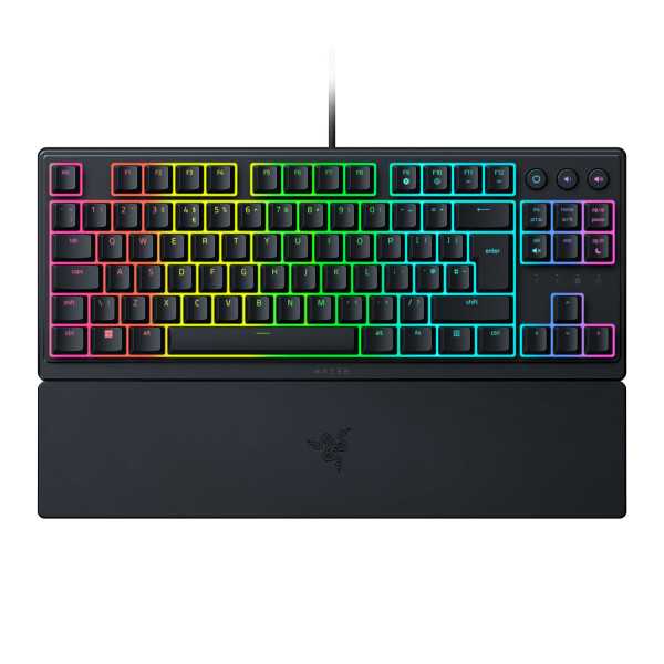 Razer Ornata V3 Tenkeyless RGB LED lemputė, NORD, laidinė, juoda, mechaninė žaidimų klaviatūra