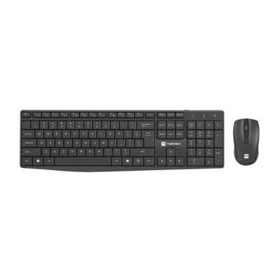 Natec Keyboard and Mouse Squid 2in1 Bundle Keyboard and Mouse Set, Wireless, US, Black