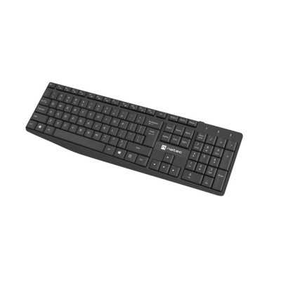 Natec Keyboard and Mouse Squid 2in1 Bundle Keyboard and Mouse Set, Wireless, US, Black