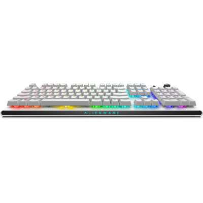 Dell Alienware Tri-Mode AW920K Wireless Gaming Keyboard, RGB LED light, US, Wireless, Lunar Light, Bluetooth, Numeric keypad, CH