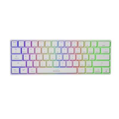 Genesis THOR 660 RGB, Mechanical Gaming Keyboard, RGB LED light, US, White, Wireless, USB Type-C, Bluetooth