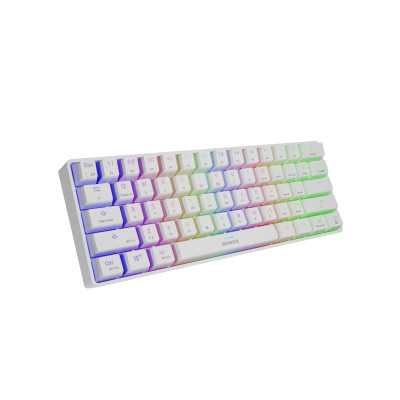 Genesis THOR 660 RGB, Mechanical Gaming Keyboard, RGB LED light, US, White, Wireless, USB Type-C, Bluetooth