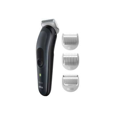 Braun Body Groomer BG3340 Cordless and corded, Operating time (max) 80 min, NiMH, Black/Grey