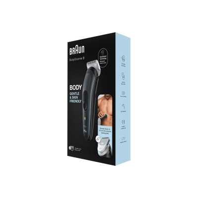 Braun Body Groomer BG3340 Cordless and corded, Operating time (max) 80 min, NiMH, Black/Grey