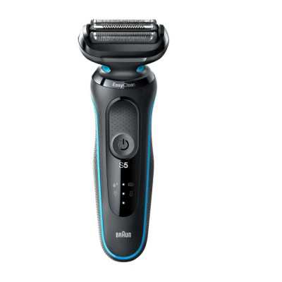 Braun Shaver 51-M4500cs Operating time (max) 50 min, Wet & Dry, Black/Blue