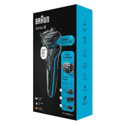 Braun Shaver 51-M4500cs Operating time (max) 50 min, Wet & Dry, Black/Blue