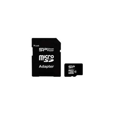 Silicon Power 8 GB, MicroSDHC, Flash memory class 10, SD adapter