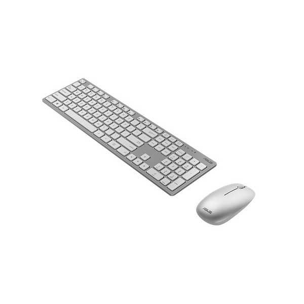 Asus W5000 Keyboard and Mouse Set, Wireless, Mouse included, RU, White