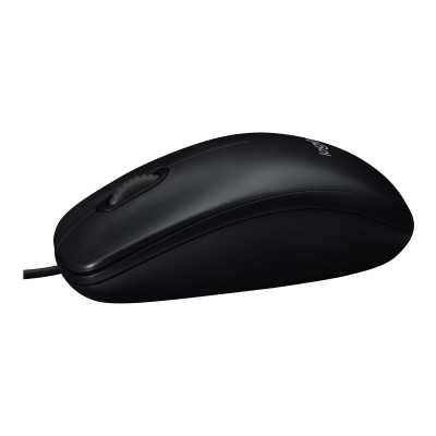 Logitech Mouse B100 Wired, Black