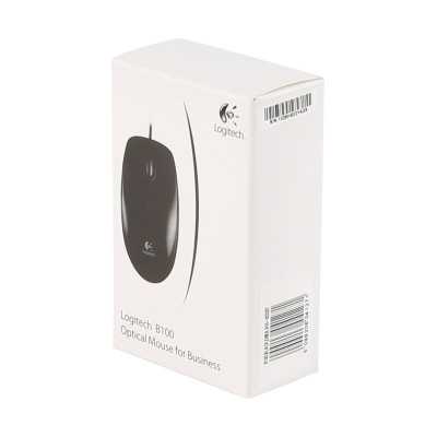 Logitech Mouse B100 Wired, Black