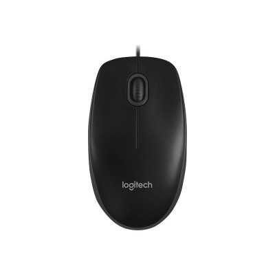 Logitech Mouse B100 Wired, Black