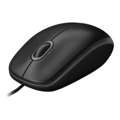 Logitech Mouse B100 Wired, Black