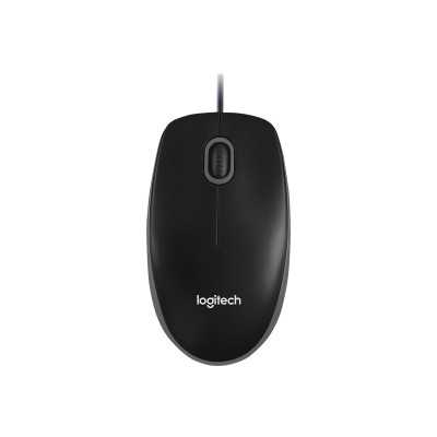 Logitech Mouse B100 Wired, Black