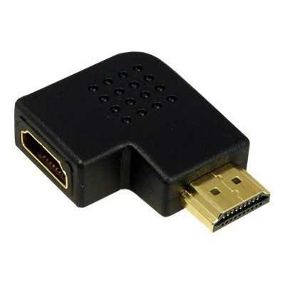 HDMI Adapter, AM to AF in 90 degree flat angled Logilink