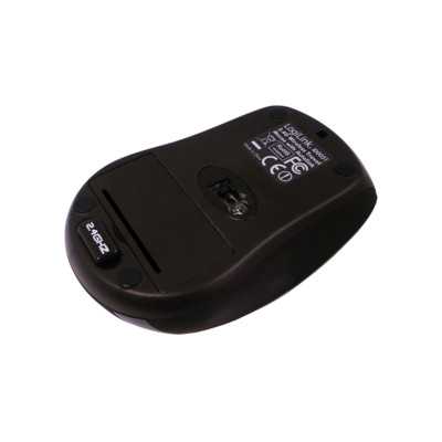 Logilink Maus optisch Funk 2.4 GHz wireless, Black, 2.4GH wireless mini mouse with autolink