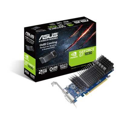 Asus GT1030-SL-2G-BRK NVIDIA, 2 GB, GeForce GT 1030, GDDR5, PCI Express 3.0, Processor frequency 1506 MHz, DVI-D ports quantity 