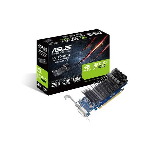 Asus GT1030-SL-2G-BRK NVIDIA, 2 GB, GeForce GT 1030, GDDR5, PCI Express 3.0, procesoriaus dažnis 1506 MHz, DVI-D prievadų kiekis