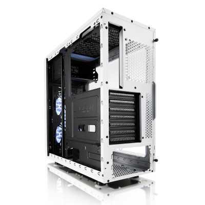 Fractal Design Focus G FD-CA-FOCUS-WT-W Side window, Left side panel - Tempered Glass, White, ATX, Power supply included No