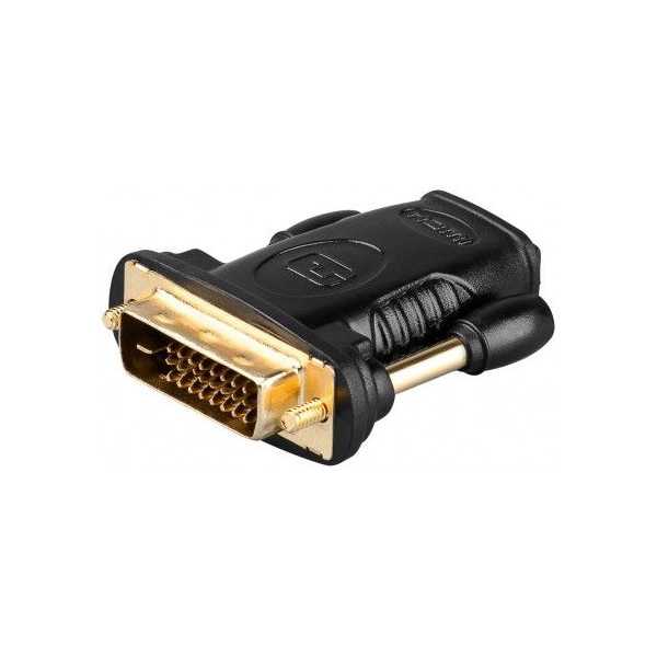 Goobay 68931 HDMI /DVI-D adapter, gold-plated