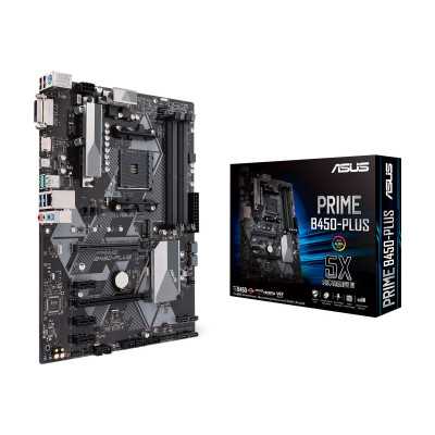 Asus PRIME B450-PLUS Processor family AMD, Processor socket AM4, Memory slots 4, Chipset AMD B, ATX