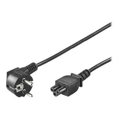 Goobay Power supply cord (CEE/7/7 to mickey), angled 68004 1.8 m, Black