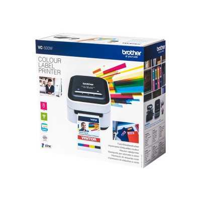 Brother VC-500W Colour, ZINK Zero-Ink, Label Printer, Wi-Fi, Black/ grey