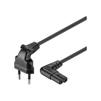 Goobay Euro connection cord, both ends angled 97344 0.75 m, Black