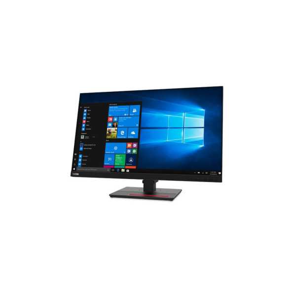 Lenovo ThinkVision T27q-20 27 ", IPS, QHD, 2560 x 1440 pixels, 16:9, 4 ms, 350 cd/m , Raven Black, HDMI ports quantity 1 x HDMI 