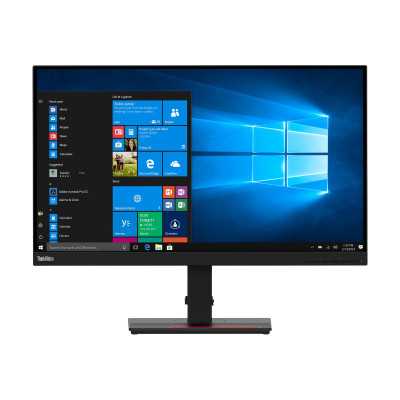 Lenovo ThinkVision T27q-20 27 ", IPS, QHD, 2560 x 1440 pixels, 16:9, 4 ms, 350 cd/m , Raven Black, HDMI ports quantity 1 x HDMI 