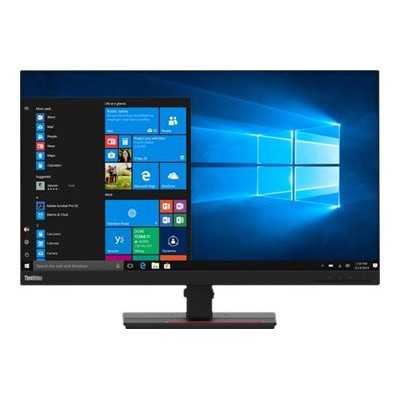 Lenovo ThinkVision T27q-20 27 ", IPS, QHD, 2560 x 1440 pixels, 16:9, 4 ms, 350 cd/m , Raven Black, HDMI ports quantity 1 x HDMI 