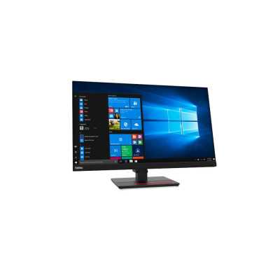 Lenovo ThinkVision T27q-20 27 ", IPS, QHD, 2560 x 1440 pixels, 16:9, 4 ms, 350 cd/m , Raven Black, HDMI ports quantity 1 x HDMI 