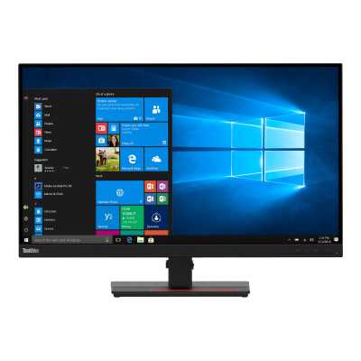 Lenovo ThinkVision T27q-20 27 ", IPS, QHD, 2560 x 1440 pixels, 16:9, 4 ms, 350 cd/m , Raven Black, HDMI ports quantity 1 x HDMI 