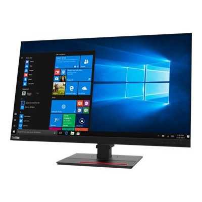 Lenovo ThinkVision T27q-20 27 ", IPS, QHD, 2560 x 1440 pixels, 16:9, 4 ms, 350 cd/m , Raven Black, HDMI ports quantity 1 x HDMI 