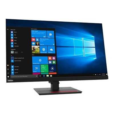 Lenovo ThinkVision T27q-20 27 ", IPS, QHD, 2560 x 1440 pixels, 16:9, 4 ms, 350 cd/m , Raven Black, HDMI ports quantity 1 x HDMI 