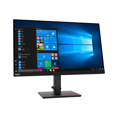 Lenovo ThinkVision T27q-20 27 ", IPS, QHD, 2560 x 1440 pixels, 16:9, 4 ms, 350 cd/m , Raven Black, HDMI ports quantity 1 x HDMI 