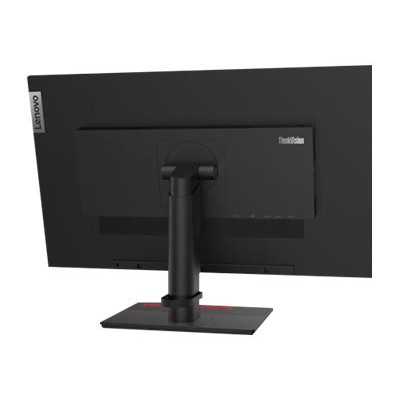 Lenovo ThinkVision T27q-20 27 ", IPS, QHD, 2560 x 1440 pixels, 16:9, 4 ms, 350 cd/m , Raven Black, HDMI ports quantity 1 x HDMI 