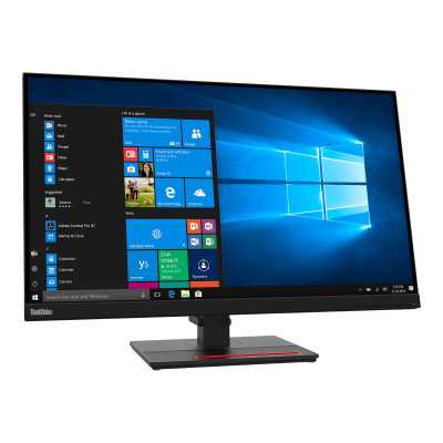 Lenovo ThinkVision T27q-20 27 ", IPS, QHD, 2560 x 1440 pixels, 16:9, 4 ms, 350 cd/m , Raven Black, HDMI ports quantity 1 x HDMI 