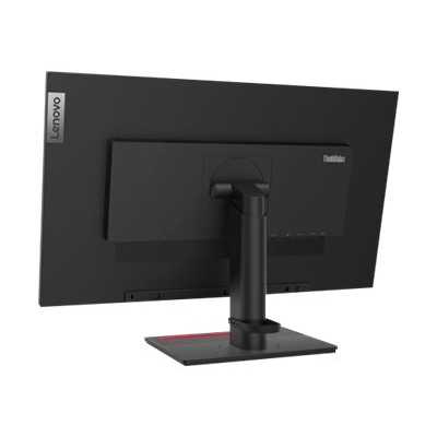 Lenovo ThinkVision T27q-20 27 ", IPS, QHD, 2560 x 1440 pixels, 16:9, 4 ms, 350 cd/m , Raven Black, HDMI ports quantity 1 x HDMI 