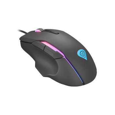 GENESIS Xenon 220 Gaming Mouse, 500 - 6400DPI, Wired, Black