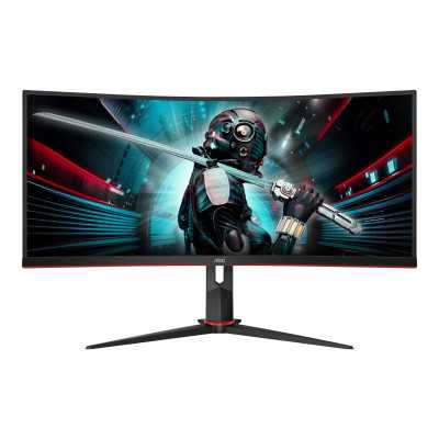 AOC Gaming Monitor CU34G2X 34 ", VA, QHD, 3440 x 1440 pixels, 21:9, 1 ms, 300 cd/m , Black