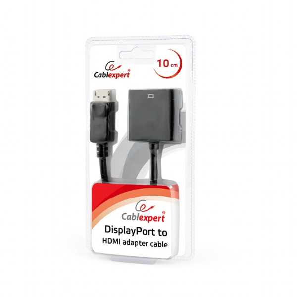 Cablexpert DisplayPort į HDMI adapterio laidas, juodas