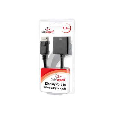 Cablexpert DisplayPort to HDMI adapter cable, Black